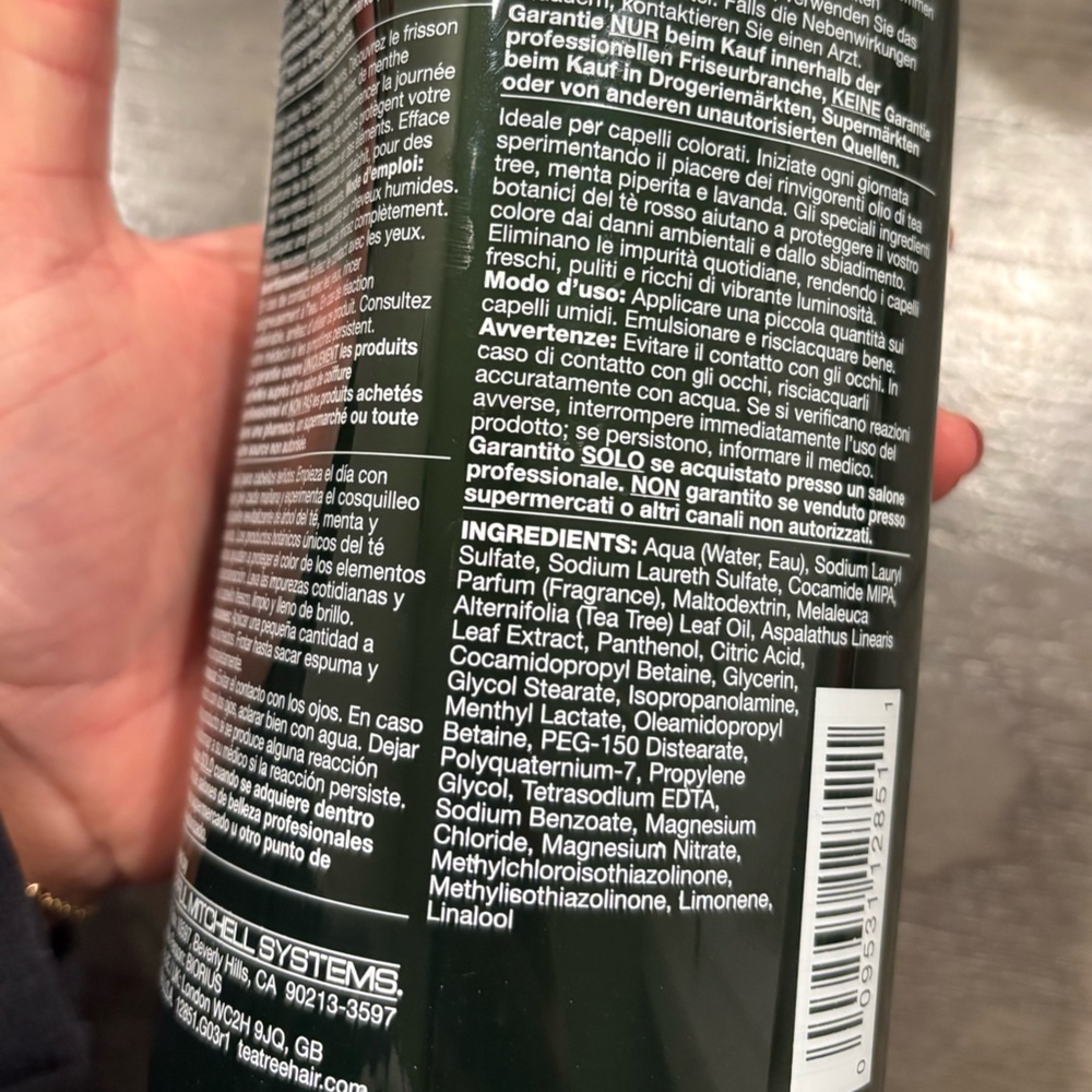* New Tea Tree Special Color Shampoo for color treated hair 33.8fl oz - Picture 3 of 3
